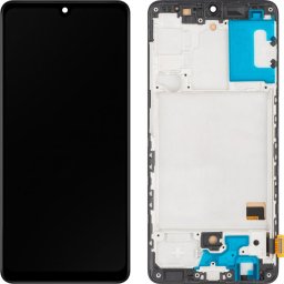 Piese si componente Display cu Touchscreen MP compatibil cu Samsung Galaxy A41 A415, cu Rama, Negru