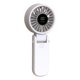 Mini Ventilatoare Ventilator Portabil cu Baterie si Display Digital, 5400RPM - Techsuit (A10) - White