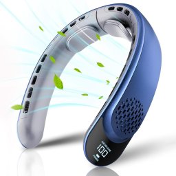 Mini Ventilatoare Ventialtor pentru Gat 4000mAh, 7300RPM - Techsuit (S8) - Blue