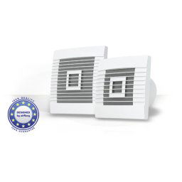 Sisteme de ventilatie Wentylator ścienny 100mm 15W z żaluzją grawitacyjną /wyłącznik czasowy/ pRestige 100ZG TS