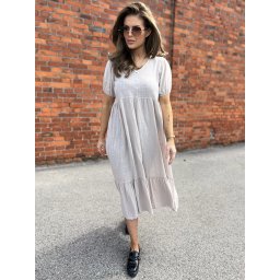 Beige dress Och Bella BI-25504.beige
