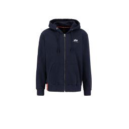 ALPHA INDUSTRIES Hanorac albastru noapte / alb