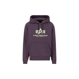 ALPHA INDUSTRIES Bluză de molton verde neon / roșu burgundy