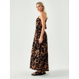 St MRLO Rochie 'Linda' sepie / negru