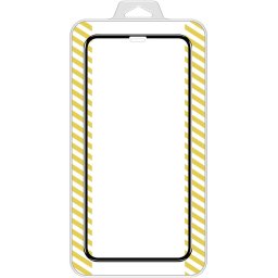 Folie Protectie Ecran OEM pentru Apple iPhone 12 mini, Sticla securizata, Full Face, Full Glue, 5D, Neagra