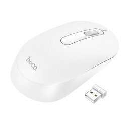 Mouse GM14 – Mouse wireless 2.4 GHz, optic 1200 DPI, 3 butoane + scroll, alb