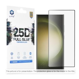 Lito 2.5D FullGlue Glass - Folie protecție ecran din Sticlă securizată - compatibil cu Samsung Galaxy S24 FE - culoare Negru