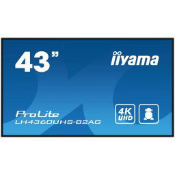IIYAMA LFD LH4360UHS-B2AG 42.5 VA 3840 x 2160 @60Hz 500 cd/m² 5000:1 8.5ms Android 11 OS, iiSignage², FailOver, EShare landscape, portrait 3y