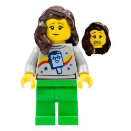 LEGO Minifigures cty1454 - Vanzatoare de inghetata