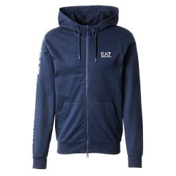 EA7 Emporio Armani Hanorac bleumarin / alb