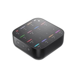 Consola DJ DONNER MEDO, 16 paduri, USB, Bluetooth, 2000 mAh, Negru