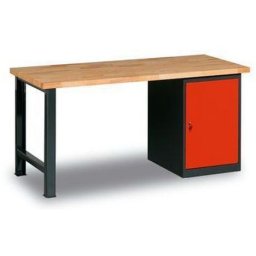 Masa de atelier Weld cu dulapior, 80 cm, 84 x 120 x 68,5 cm, antracit