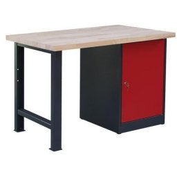 Masa de atelier Weld cu dulapior, 80 cm, 84 x 120 x 80 cm, antracit