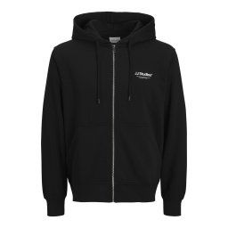 JACK & JONES Hanorac 'JJESOHO' negru / alb