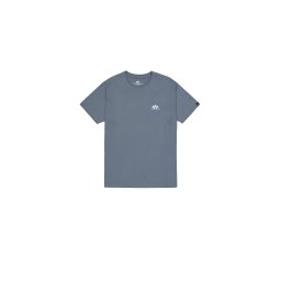 ALPHA INDUSTRIES Tricou albastru porumbel / alb