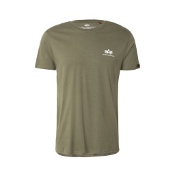 ALPHA INDUSTRIES Tricou oliv / alb