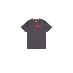 ALPHA INDUSTRIES Tricou gri taupe / roșu / negru
