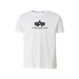 ALPHA INDUSTRIES Tricou negru / alb