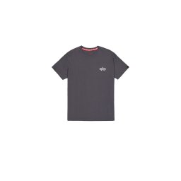 ALPHA INDUSTRIES Tricou gri taupe / roșu / alb