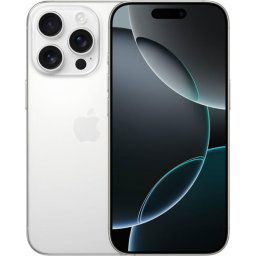 Apple iPhone 16 Pro 128GB 5G Dual SIM White Titanium + folie protectie Display