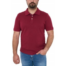 Tricou polo clasic, big size, Patrik, grena (Marime tricou: M)