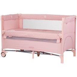 Patut pliabil Chipolino Relax linen cu laterala culisanta