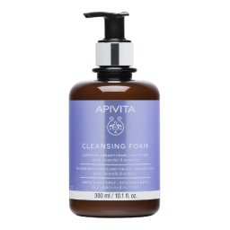 Spuma demachianta pentru fata si ochi Apivita, 300 ml