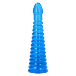 Toyz4Lovers Tito Dop Anal Extrem din Jelly Albastru Transparent 26,5 cm O Experienta de Introducere Progresiva