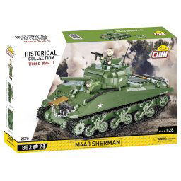 Colecție istorică de cărămizi din al Doilea Război Mondial M4A3, 838 de piese