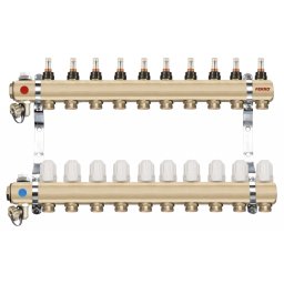 Distribuitor/colector-repartitor tip RZP 1'' 10 cai - RZP10S