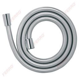 Furtun flexibil dus conic, anti/twist PVC 150 cm, argintiu
