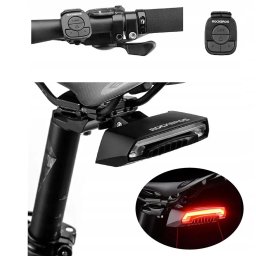 Rockbros LKWD-R1 rear bicycle light with laser - black