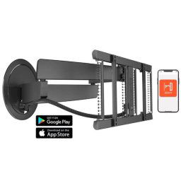 Suport TV de perete motorizat 7675 PRO 40"-77" max.35 kg Negru