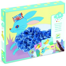 Atelier creativ animalute cu caciulite, djeco