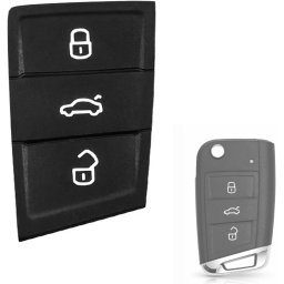 Membrana Cauciuc Butoane Cheie Auto VW Golf 7, Polo, Seat Leon, Ibiza, Ateca, Skoda Kodiaq, Karoq, Fabia – Pad Cheie 3 Butoane Compatibil Modele VAG