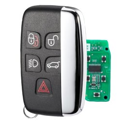 Cheie Auto Completa Programabila 433MHz, cu 5 butoane, cip PCF7945, compatibila Land Rover Discovery, Freelander, Range Rover, Evoque, Jaguar F-Pace, XF – FCCID: KOBJTF10A