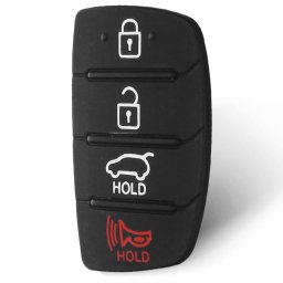 Membrana Cauciuc Butoane Cheie Auto 4 Butoane Compatibila Hyundai Tucson, Santa Fe, ix45, Sonata, i40 – Pad Inlocuire Taste Telecomanda