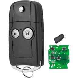 Cheie Auto Programabila Completa Techstar cu 2 butoane, 433MHz, Compatibila Honda Civic 2011–2014, CR-V, Jazz 2012–2015 – cip ID46, lama Hon66, FCCID: HLIK-1T