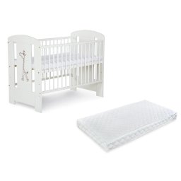 Patut Klups Safari Giraffe Alb + Saltea 12 Confort II