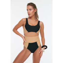 Costum baie de dama, Trendyol Color block