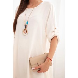 Kesi Włoski Set of blouse + pants with pendant light beige