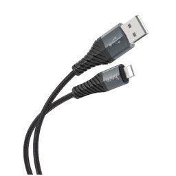 Cablu Date si Incarcare Hoco USB-A - Lightning X38 Cool 18W 1m Negru