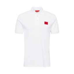 HUGO Tricou 'Dereso' roșu / negru / alb