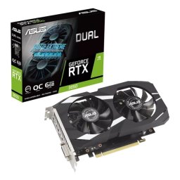 ASUS Dual -RTX3050-O6G NVIDIA GeForce RTX 3050 6 Giga Bites GDDR6 (DUAL-RTX3050-O6G/90YV0K60-M0NA00)