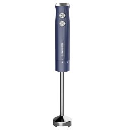 Blender 800 W, Turatie reglabila + functie Pulse, pahar 600 ml, Lama si ax blender din inox, picior inox, albastru