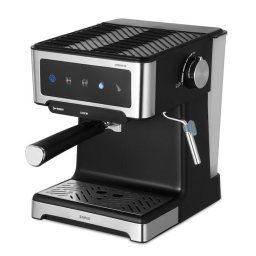 Espressor Espressia 20, 20 bari, Putere 1150 W, Rezervor de apa transparent detasabil 1.8 litri, 3 optiuni disponibile (1 ceasca/2cesti/apa calda), Negru