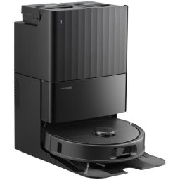 Aspirator robot aspirare & mop automat, 10000 Pa, stație multifuncțională (golire + spălare + uscare mop), navigație LiDAR, autonomie 180 min, negru