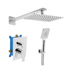 Set de duș cu baterie ascunsă Novaservis METALIA ECO crom lucios