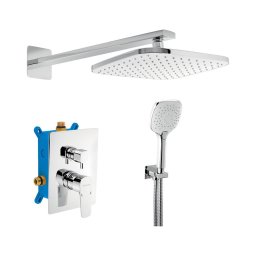 Set de duș cu baterie ascunsă Novaservis METALIA ECO crom lucios