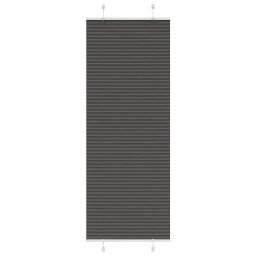 Jaluza plisata negru 70x200 cm Latime tesatura 69,4cm poliester GartenMobel Dekor